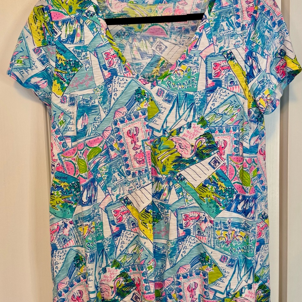 Lilly Pulitzer Etta Wish You Were Here Medium - Picture 3 of 7